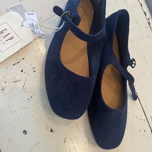 GAP Doen Collection Tag Blue Velvet Ballet Flats